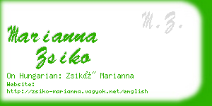 marianna zsiko business card